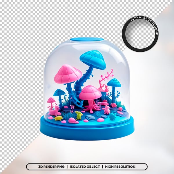 3D RENDER BRINQUEDO INFANTIL ELEMENTO ÍCONE PSD PNG