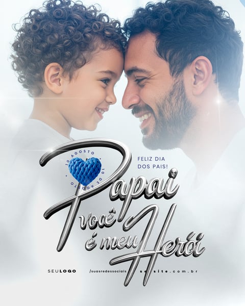DIA DOS PAIS 10 DE AGOSTO SOCIAL MEDIA PSD EDITÁVEL 11