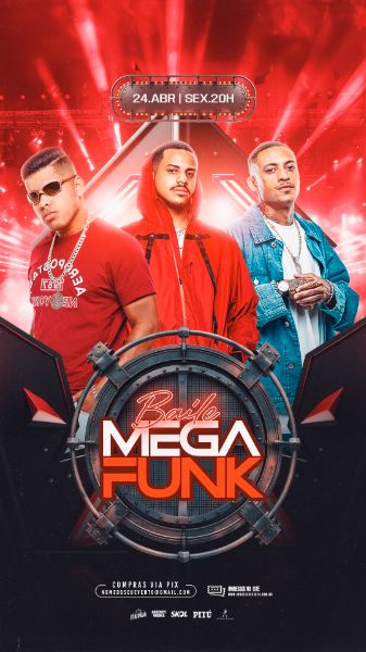 FLYER EVENTO BAILE MEGA FUNK STORY