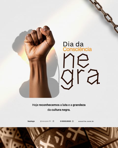 DIA DA CONSCIÊNCIA NEGRA SOCIAL MEDIA FLYER 6