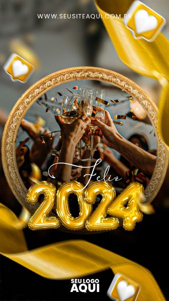 STORY | ANO NOVO | REVEILLON | PSD EDITÁVEL