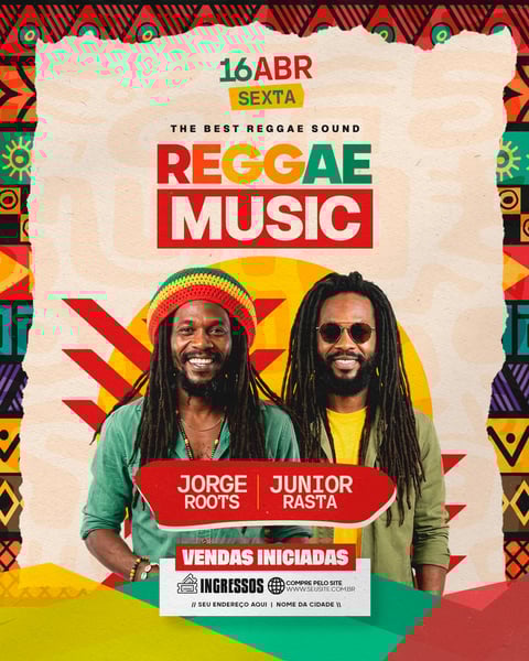 FLYER ARTISTAS E EVENTOS REGGAE MUSIC