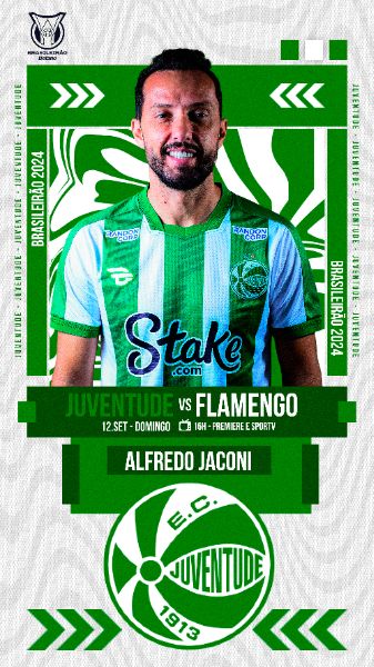 FLYER ESPORTIVO FUTEBOL BRASILEIRÃO 2024 JUVENTUDE