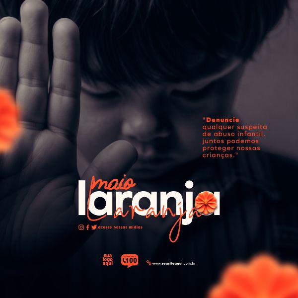 MAIO LARANJA CAMPANHA SOCIAL MEDIA FEED