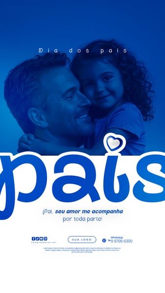 DIA DOS PAIS AGOSTO PAI - FLYER SOCIAL MEDIA PSD EDITÁVEL 5
