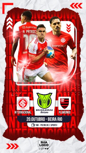 FLYER ESPORTIVO BRASILEIRÃO INTERNACIONAL STORIES