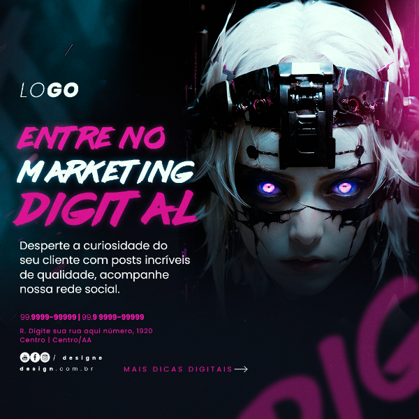 ENTRE NO MARKETING DIGITAL  SOCIAL MEDIA POST INSTAGRAM