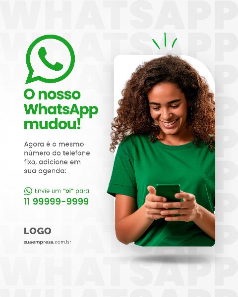 SOCIAL MEDIA ATENÇÃO PARA NOSSO WHATSAPP MUDOU