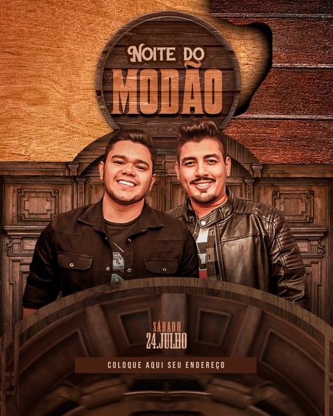 FLYER EVENTO NOITE DO MODÃO FEED
