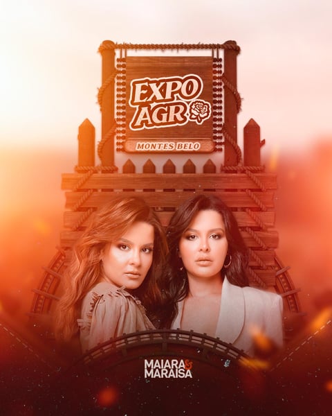 FLYER EVENTO EXPOAGRO MAIARA E MARAISA FEED