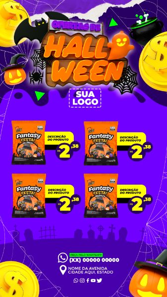 Social Media Ofertas de Halloween STORY