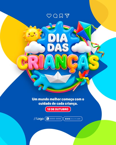 SOCIAL MEDIA DIA DAS CRIANÇAS PSD EDITÁVEL 5