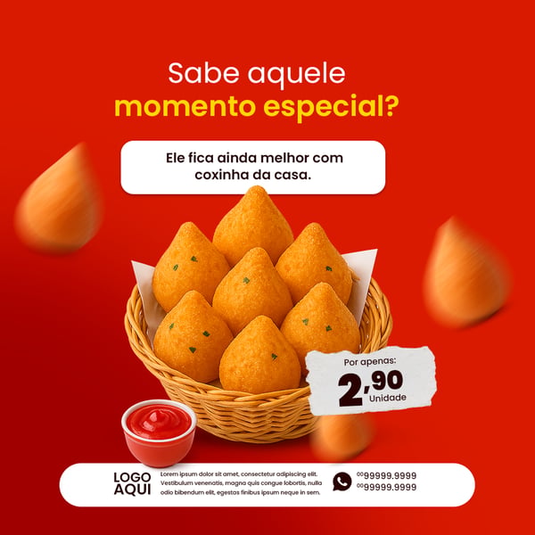 SOCIAL MEDIA FASTFOOD COXINHA