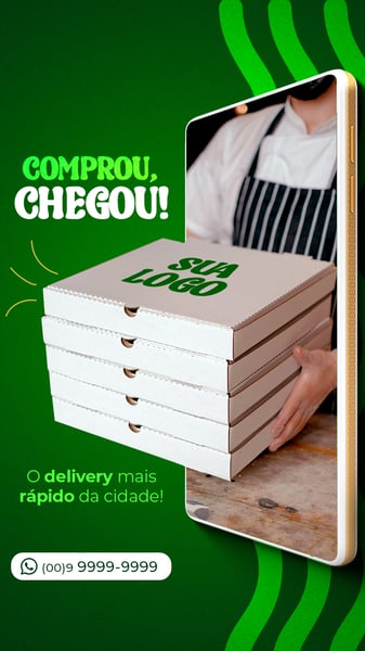 SOCIAL MEDIA PIZZARIA COMPROU, CHEGOU STORY