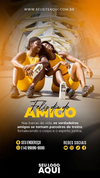 POST STORY - ACADEMIA - FELIZ DIA DO AMIGO