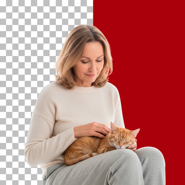 IMAGEM PARA COMPOSIÇÃO MÃE DE GATO EM PNG