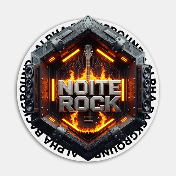 Selo 3D para evento Noite Rock 04