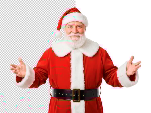PAPAI NOEL COM BRAÇOS ABERTOS EM PNG