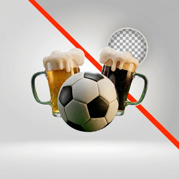 BOLA E CANECA DE SHOP CERVEJA ELEMENTO PNG FUTEBOL COPA DO MUNDO FIFA 01
