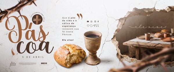 CARROSSEL FELIZ PÁSCOA 5 DE ABRIL SOCIAL MEDIA PSD EDITÁVEL 1