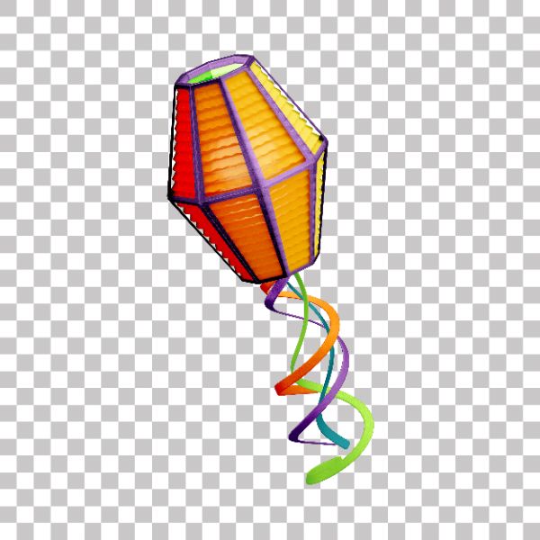 Balão de papel tradicional Colorido em 3d Para Festa Junina Decoração Arraiá São João brasil com fundo transparente