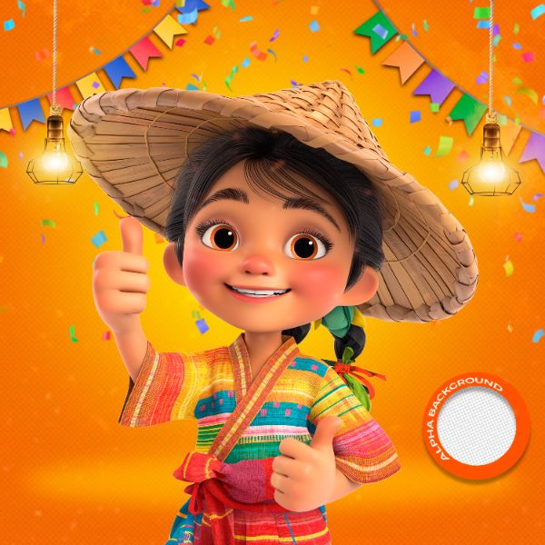 MASCOTES DE FESTA JUNINA MODELO 24