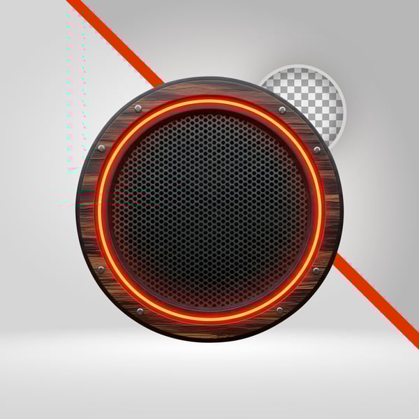 CÍRCULO COM LED VERMELHO PARA TEXTO E FLYERS PNG COM FUNDO TRANSPARENTE