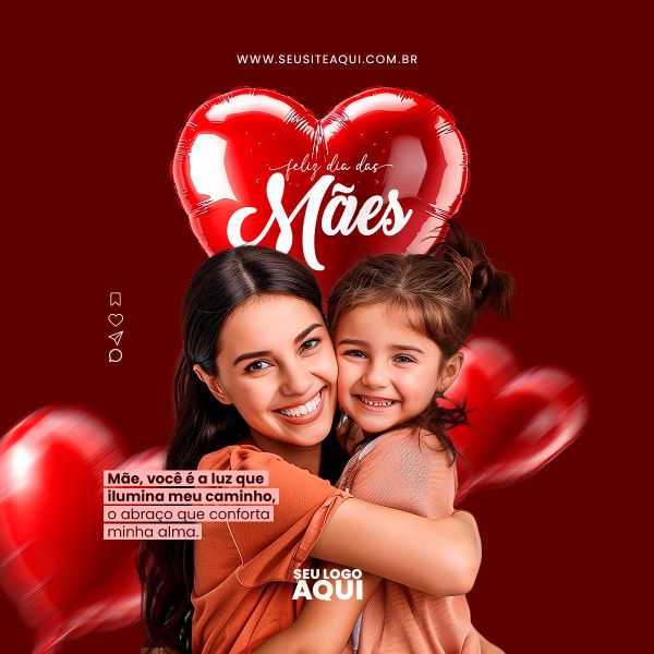 Feed Quadrado Dia Das Maes | PSD EDITÁVEL