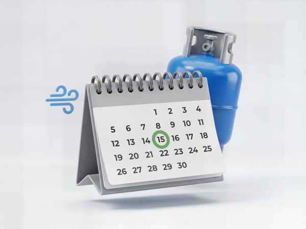 CALENDÁRIO E BOTIJÃO DE GÁS 2