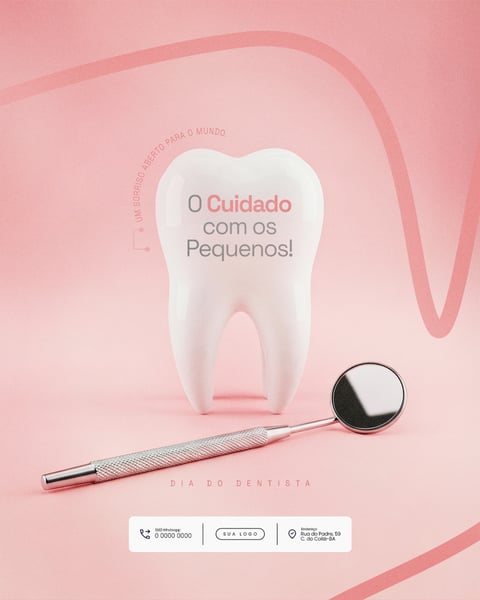 DIA MUNDIAL DO DENTISTA 3 DE OUTUBRO SOCIAL MEDIA PSD EDITÁVEL 2