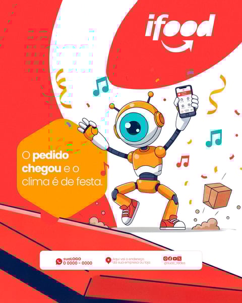 POST FEED BBB FAMA SHOW VIBRANTE VERMELHO BRANCO PSD EDITÁVEL