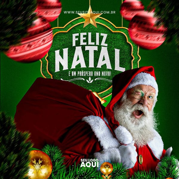 POST FEED | FELIZ NATAL | MERRY CHRISTMAS | PSD EDITÁVEL