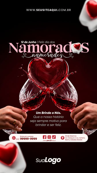 STORY 12 DE JUNHO DIA DOS NAMORADOS SOCIAL MEDIA TEMPLATE PSD EDITÁVEL 8