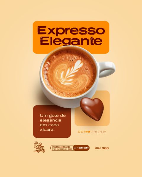 SOCIAL MEDIA - CAFETERIA - EXPRESSO ELEGANTE