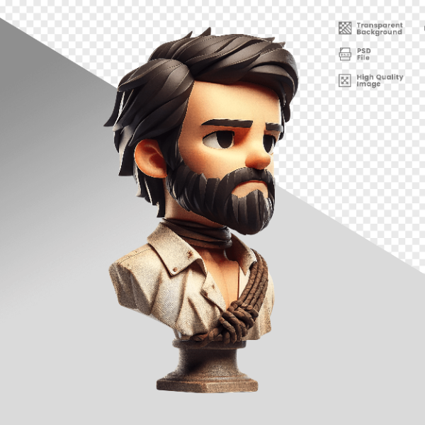 MASCOT 3D TIRADENTES  - 21  DE ABRIL DIA DE TIRADENTES