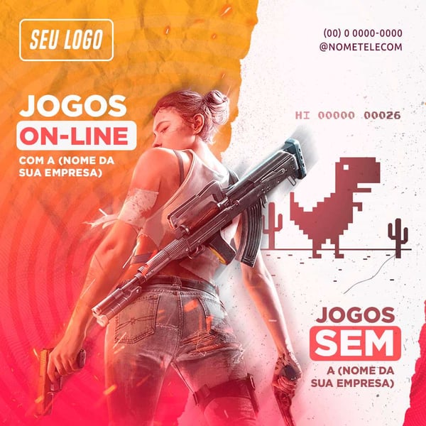 JOGOS COM E SEM INTERNET - INTERNET