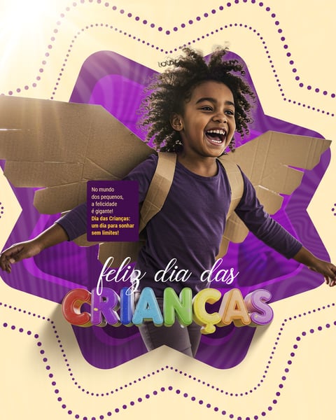 FELIZ DIA DAS CRIANÇAS 12 DE OUTUBRO FEED SOCIAL MEDIA PSD EDITÁVEL 03