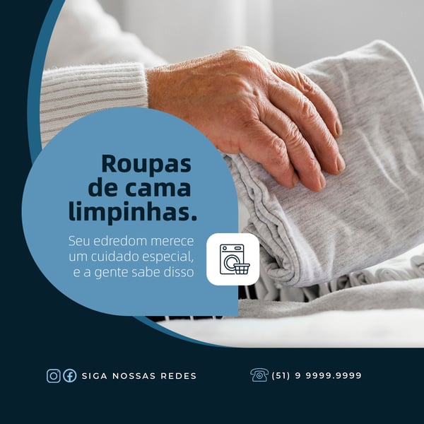 GNI LAVANDERIA ROUPAS DE CAMA FEED PSD EDITÁVEL