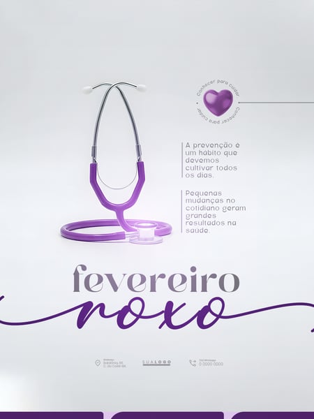 FLYER FEVEREIRO ROXO PSD EDITÁVEL 3
