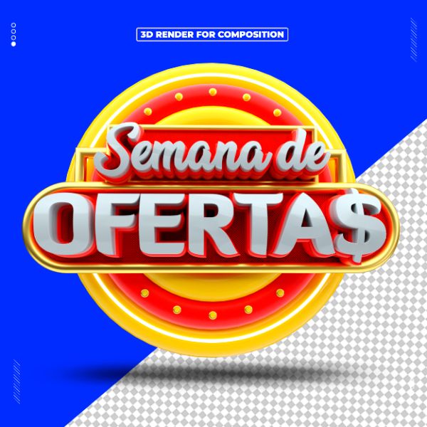 SELO 3D SEMANA DE OFERTAS