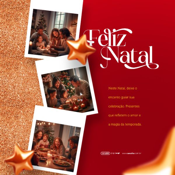 SOCIAL MEDIA - FELIZ NATAL - DEIXE O ENCANTO GUIAR SUA CELEBRAÇÃO
