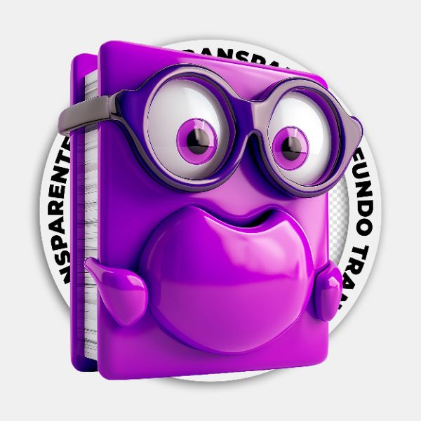 LIVRO | CADERNO ANIMADO 3D | IMAGEM SEM FUNDO | PSD EDITÁVEL