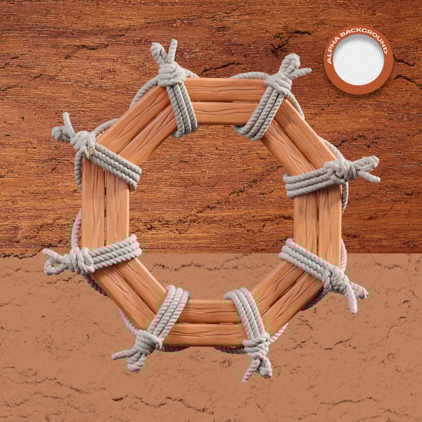 ELEMENTO DE MADEIRA PARA COMPOSIÇÃO DE ARTES 2025 MODELO 16