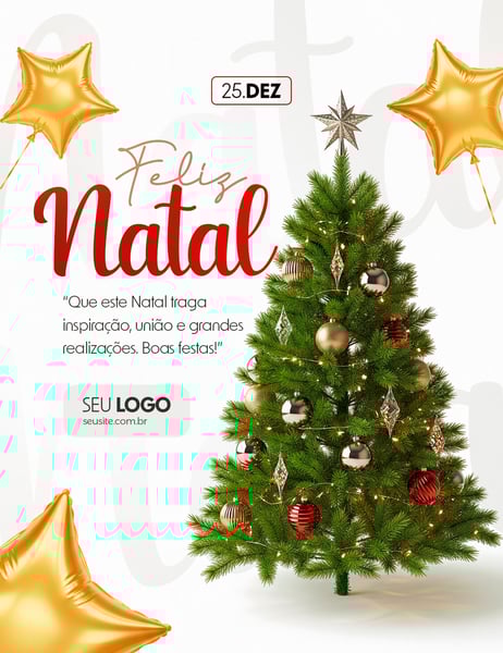 01 - FELIZ NATAL SOCIAL MEDIA PSD EDITÁVEL