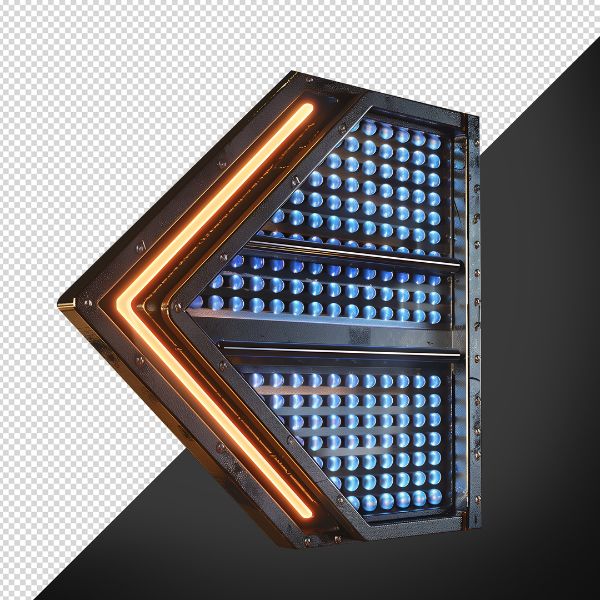 ELEMENTO 3D DE FESTA METAL NEON