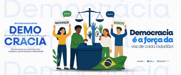 DIA INTERNACIONAL DA DEMOCRACIA SOCIAL MEDIA PSD EDITÁVEL