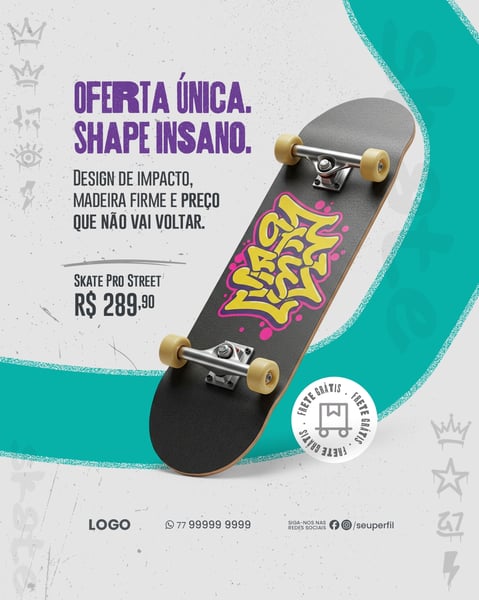 SOCIAL MEDIA LOJA DE SKATE