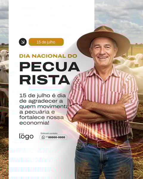 SOCIAL MEDIA 15 DE JULHO DIA NACIONAL DO PECUARISTA