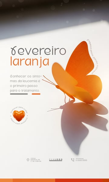 FEVEREIRO LARANJA SOCIAL MEDIA PSD EDITÁVEL 1