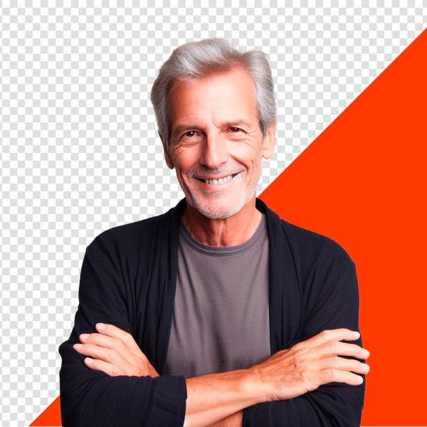 VELHO DE BRAÇOS CRUZADOS